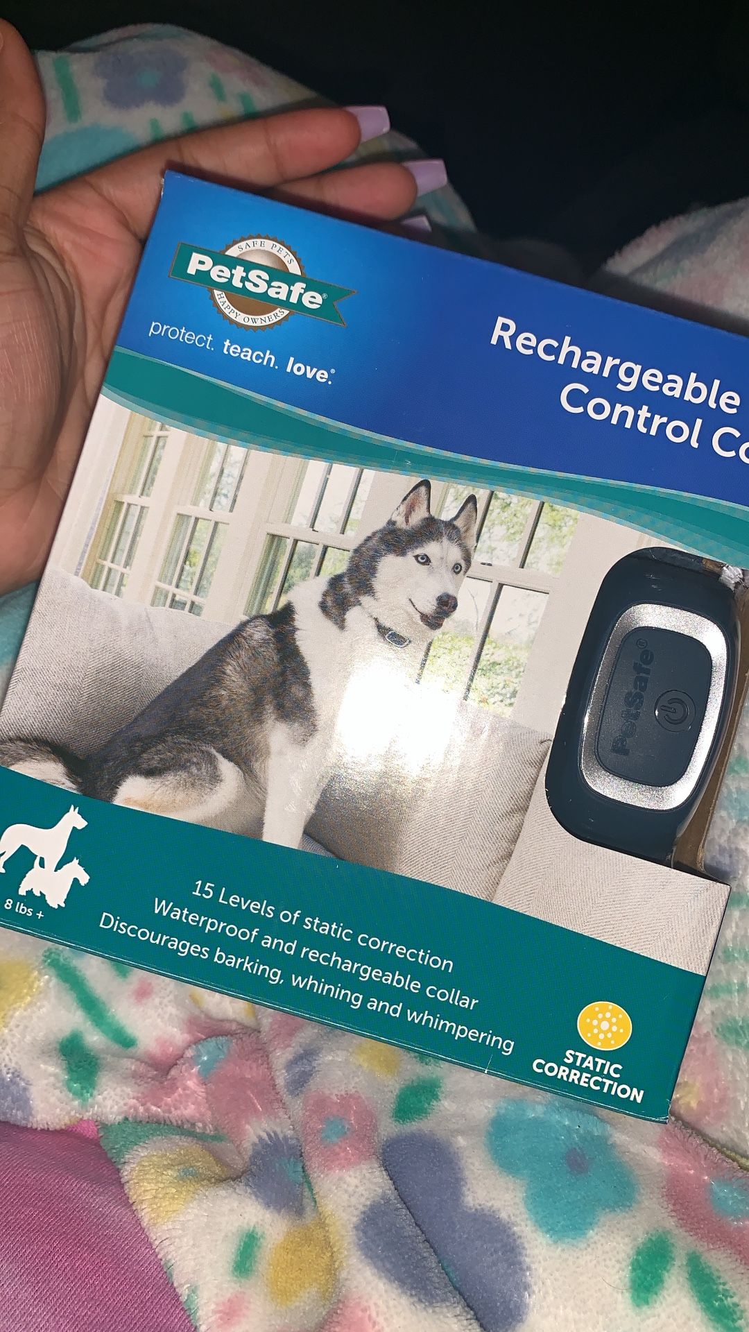 rechargeable bark control collar .