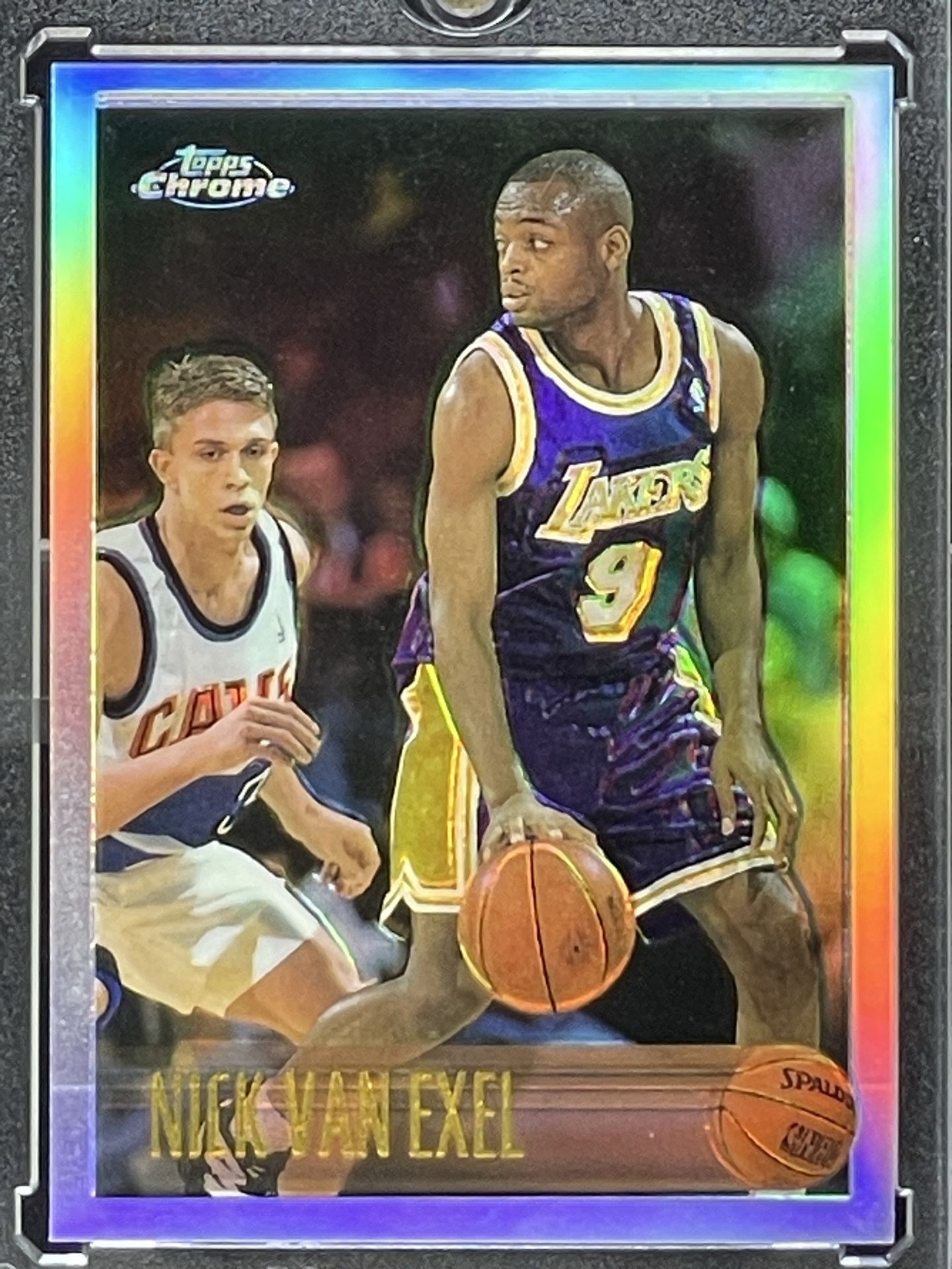 1996-97 Topps NICK VAN EXEL • Chrome REFRACTOR [RARE] L.A. LAKERS for ...