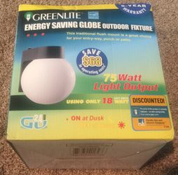 New Greenlite Globe Outdoor Fixture