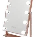 FENCHILIN Lighted Hollywood Makeup Mirror - Rose Gold