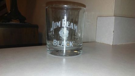 Jim Beam Black rocks glass