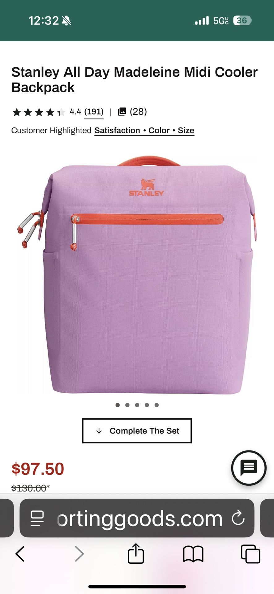 Stanley Pink Cooler Backpack