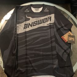 Answer Racing Black And Charcoal Jersey (L)