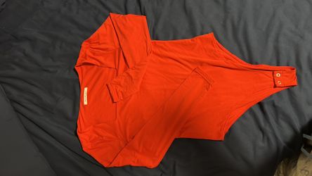 Red Long sleeve bodysuit