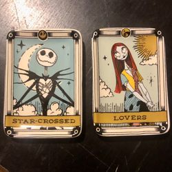 Nightmare Before Christmas Tarot Card Glass Dishes 