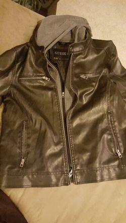 Guess leather jacket XL