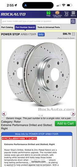 Power Stop Rotors AR85173XR and Brake Pads Z23-1833