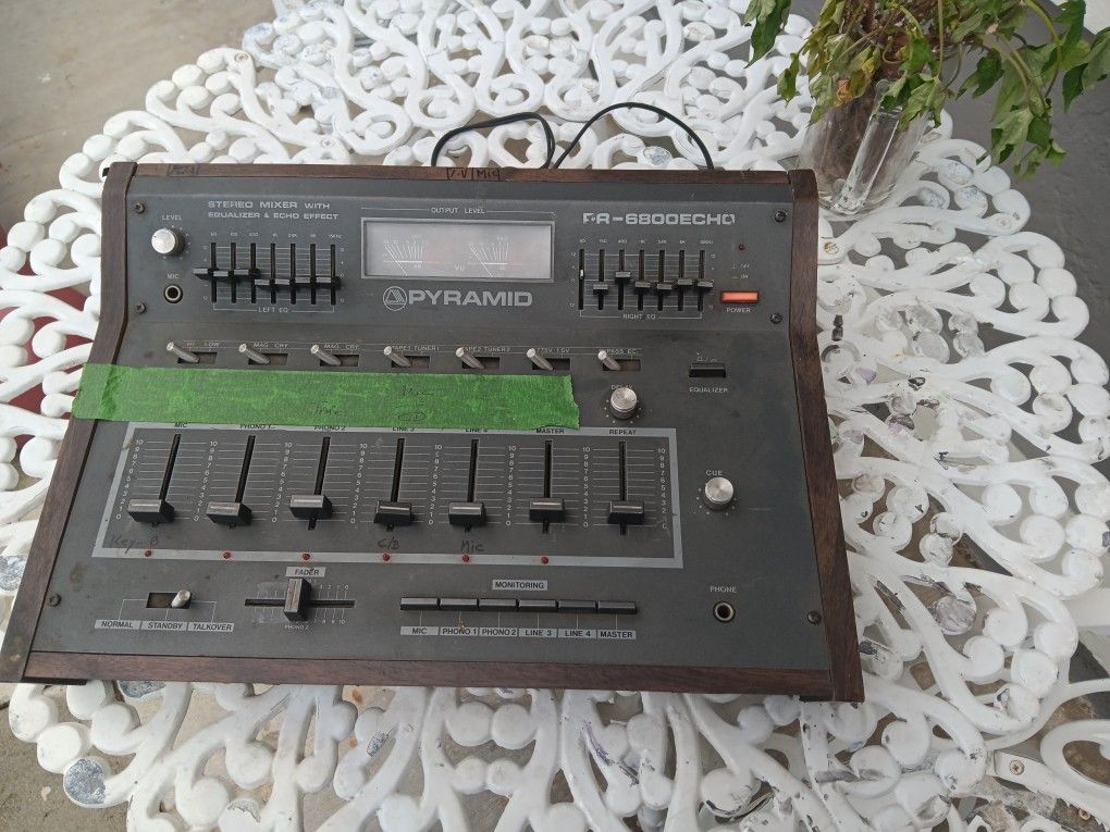Pyramid Stereo Mixer Vintage Eq And Echo Effect for Sale in Jurupa ...