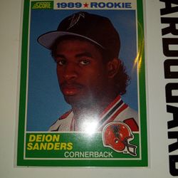 1989 Deion Sanders Score Rookie Card