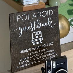 Polaroid Guestbook Sign