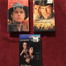 3 Factory, Sealed VHS Movies 