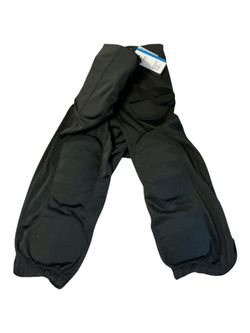 CHAMPRO Youth Husky Integrated Football Pants with Built-in Pads - Black (NWT)