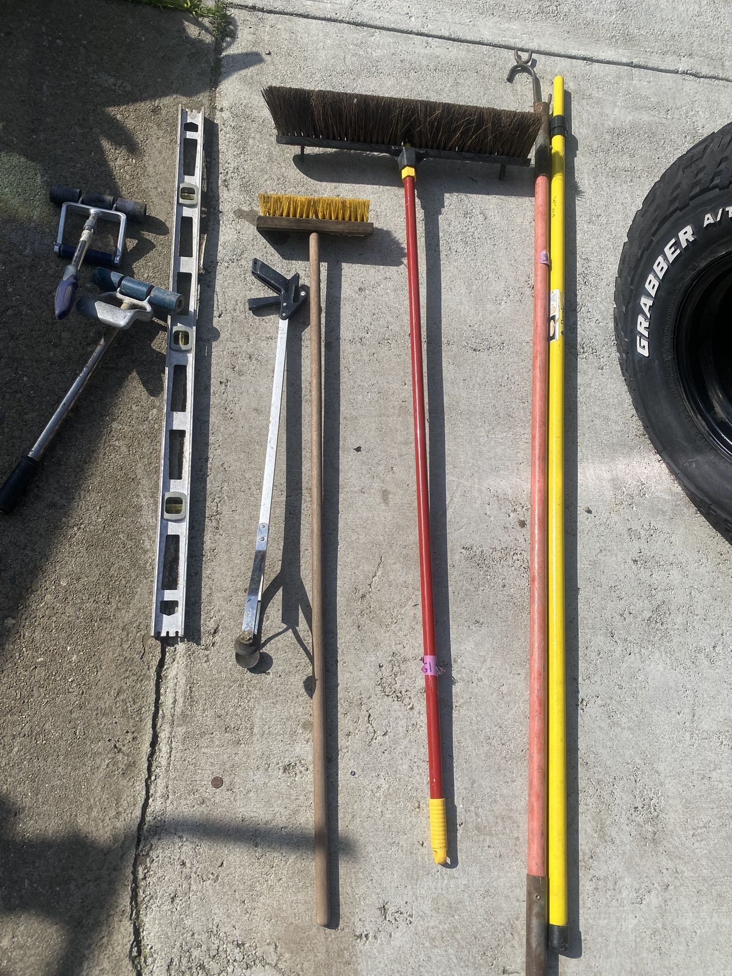 Wall roller / harper brush / broom / $15 each