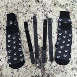 Anti Slip Dog Socks Sz L