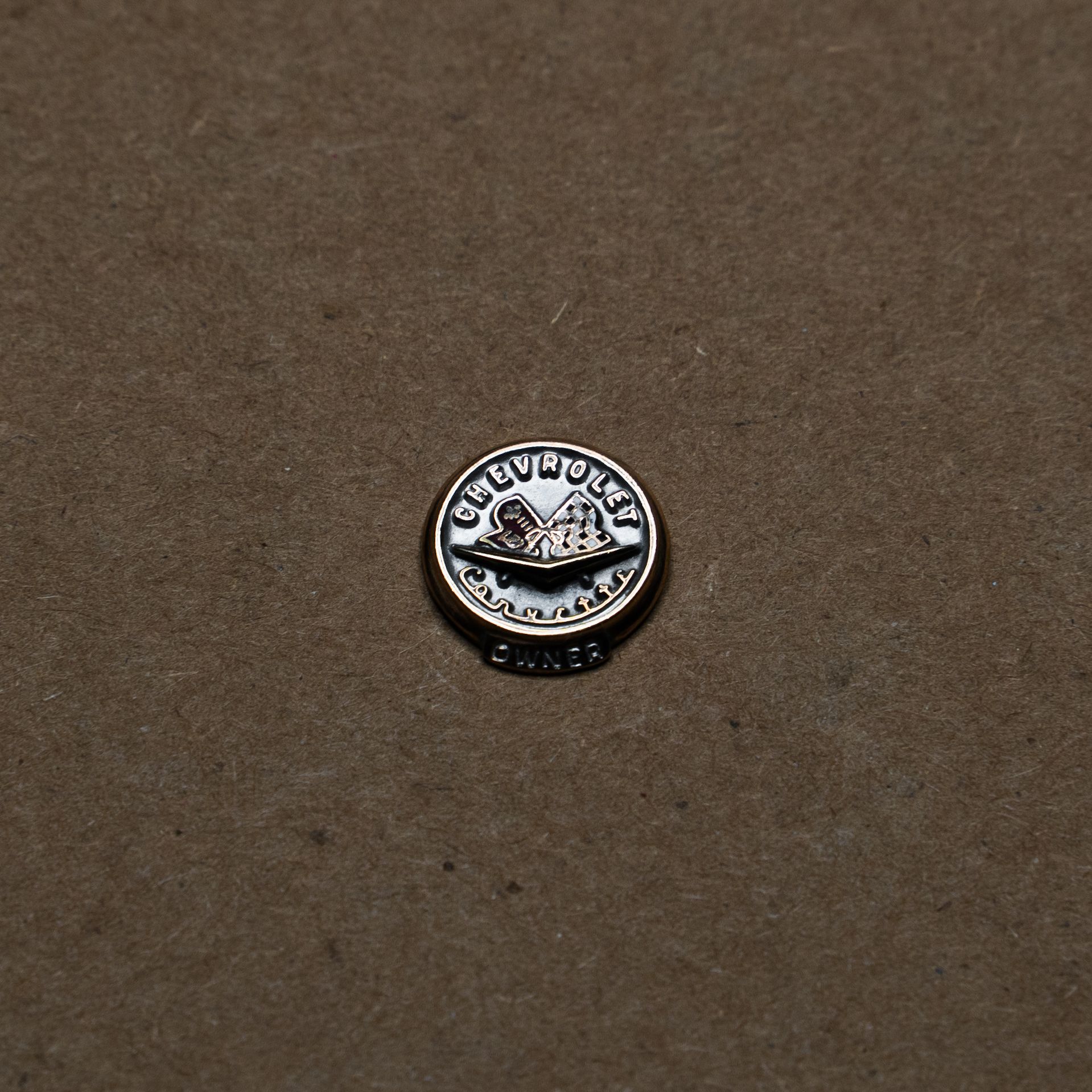 Vintage 10KDP Chevrolet Corvette Owner’s Gold Pin by Balfour 1950s–1960s GM