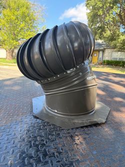 14 in Roof Turbine Vent (Whirlybird Attic Vent, Wind Turbine) Brown