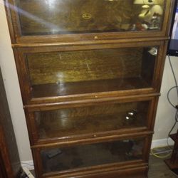 Antique Oak Stacking Bookcase By Macy