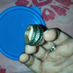 Sterling Silver 925 Spin Ring Sz 8