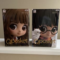 Brand new Harry potter Q Posket Figurine Of Harry Potter & Hermione
