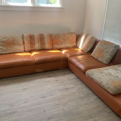 Used Leather Sectional Sofa Couch