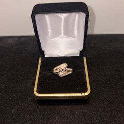 34740-11 10KYG MOM RING WITH DIAMOND ACCENT 