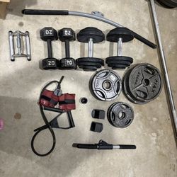 Marcy Smith Machine / Cage System Workout Weight Set 