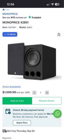 Monolith M-15 V2 15in (THX Certified,1000W!)