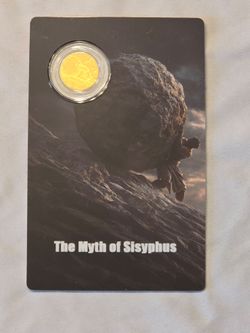 The Myth of Sisyphus Gold Coin Card