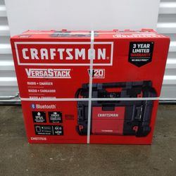 CRAFTSMAN VersaStack 20-volt max Water Resistant Cordless Bluetooth Jobsite radio