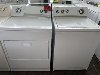 Whirlpool top load washer and electric dryer working perfectly with 4 months warranty