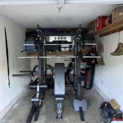Smith Machine 400 | Adjustable Bench | 245lb Cast Iron Olympic Weights | 7ft Olympic Bar | Fitness | Gym Equipment | FREE DELIVERY/INSTALLATION 🚚 🛠️