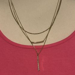 Nine West Simulated Crystal Multi-Strand Necklace