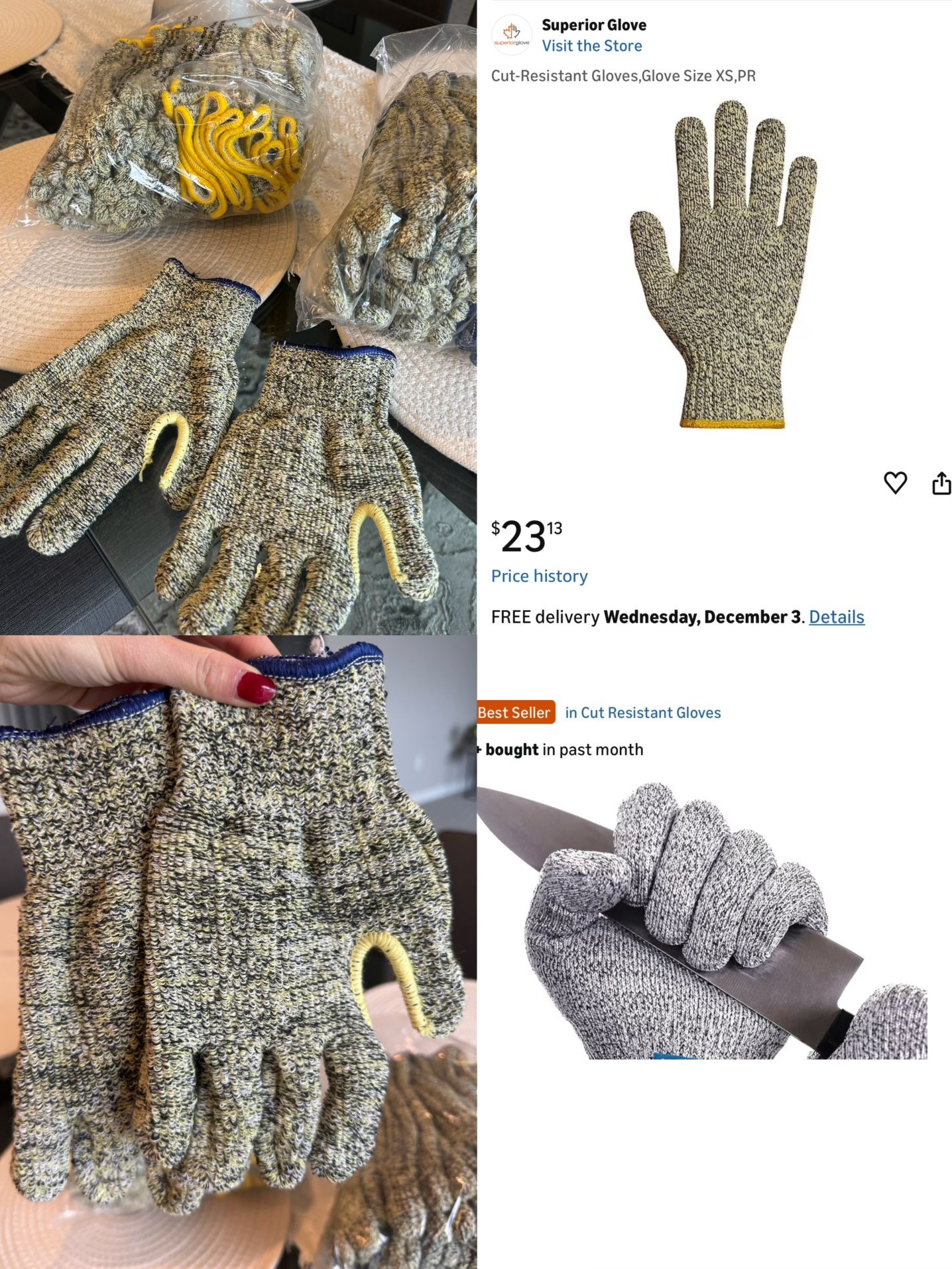 Cut-Resistant & Heat-Resistant Gloves 🔥🧤 – Brand New!
