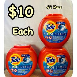 Tide PODS Laundry Detergent Soap Pacs, Original Scent, 42 Count, $10 each
