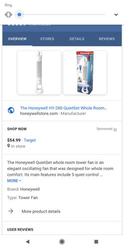 Honeywell QuietSet Whole Room Tower Fan