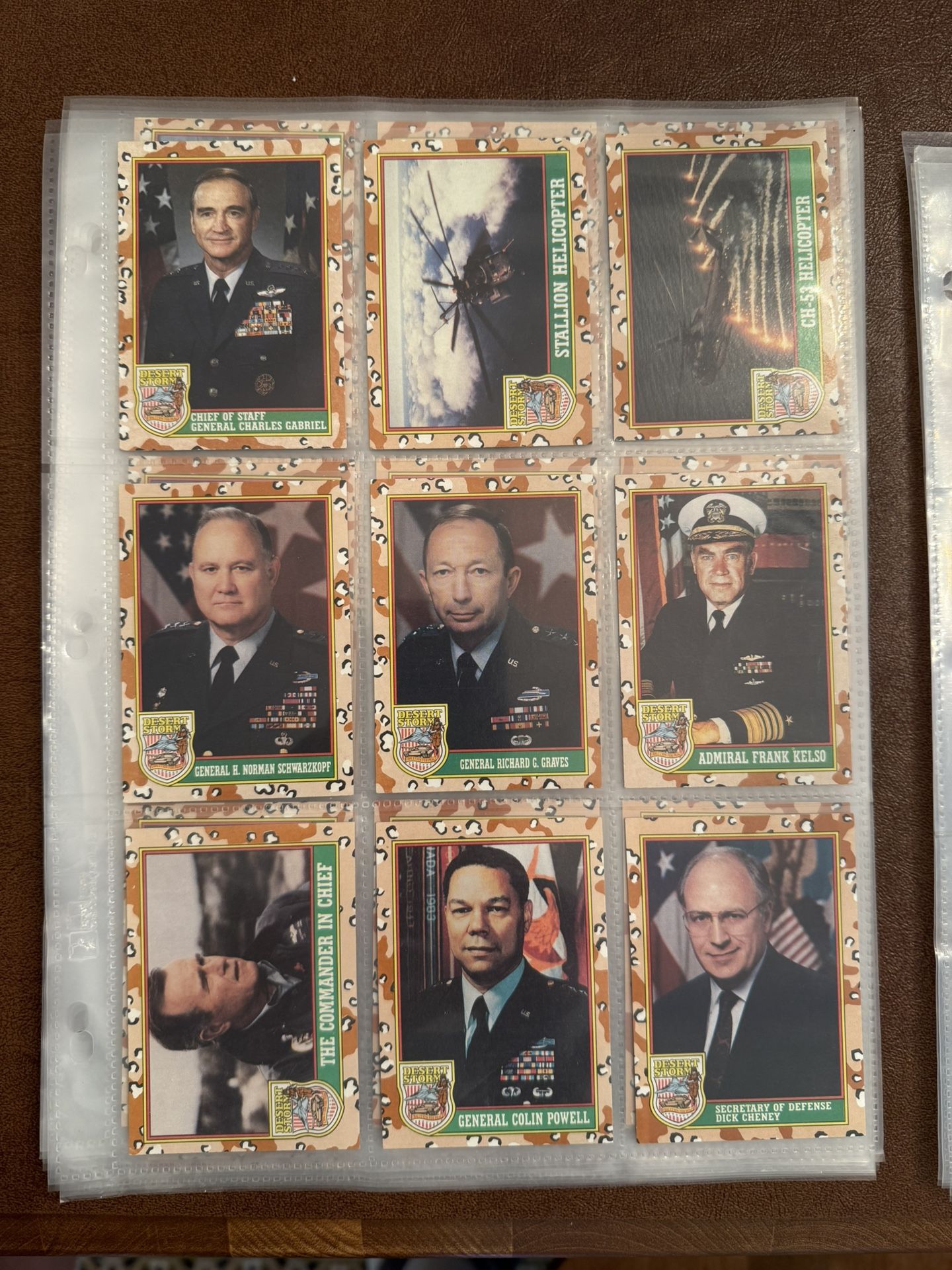 1991 Topps Desert Storm Series 1 trading cards - full set - in plastic box Plus Extras