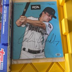 PSA Magazine Autograph Corbin Carrol 8/10 PSA Authenticated 