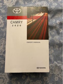 Toyota Camry 2020 Manual book set