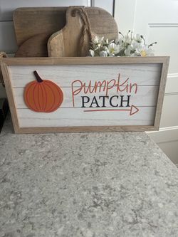 Pumpkin patch sign $5