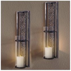 4 Metal Wall Candle Sconces 