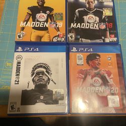 ps4 games madden football  (all for $20 ) 