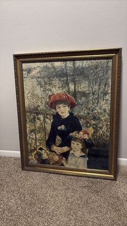Framed Renoir “Two Sisters” – Vintage Realice Studio Print