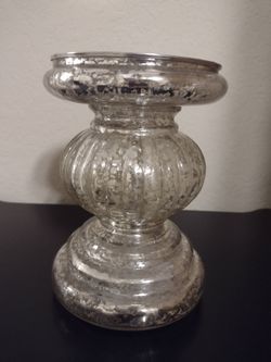 Decorative Light Up Candle Holder. 7 Inches Tall And 5 Inches In Diameter