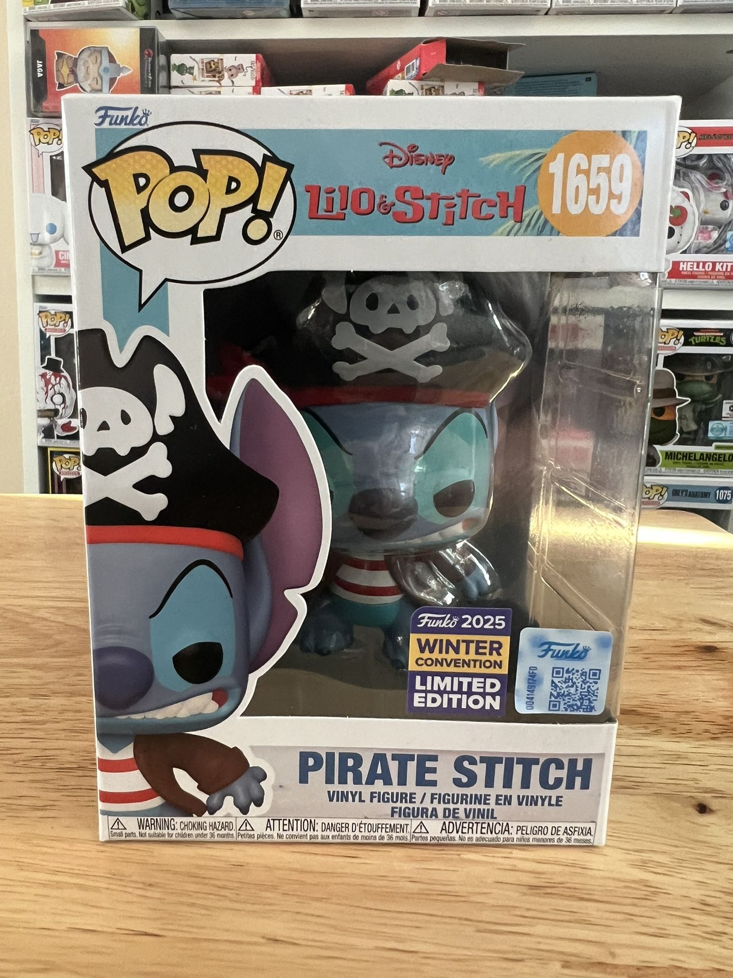NEW IN HAND LIMITED EDITION Pirate Stitch Funko Pop #1659 Disney Movies Lilo
