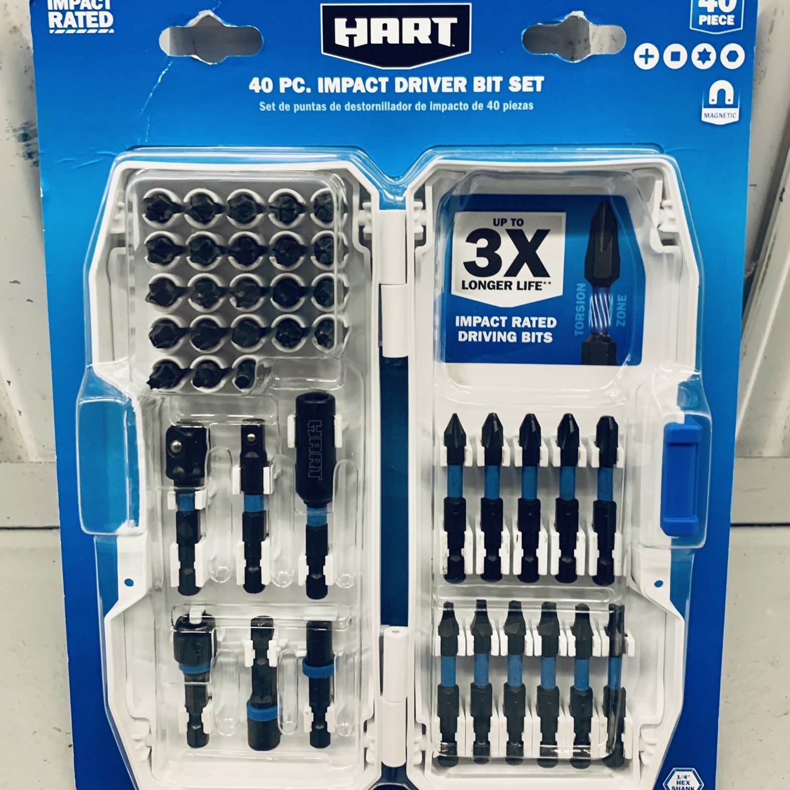 HART 40 piece Impact Driver Bit Set with Torsion Zone for Sale in Raleigh NC OfferUp