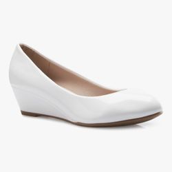 White Small Wedged Shoes