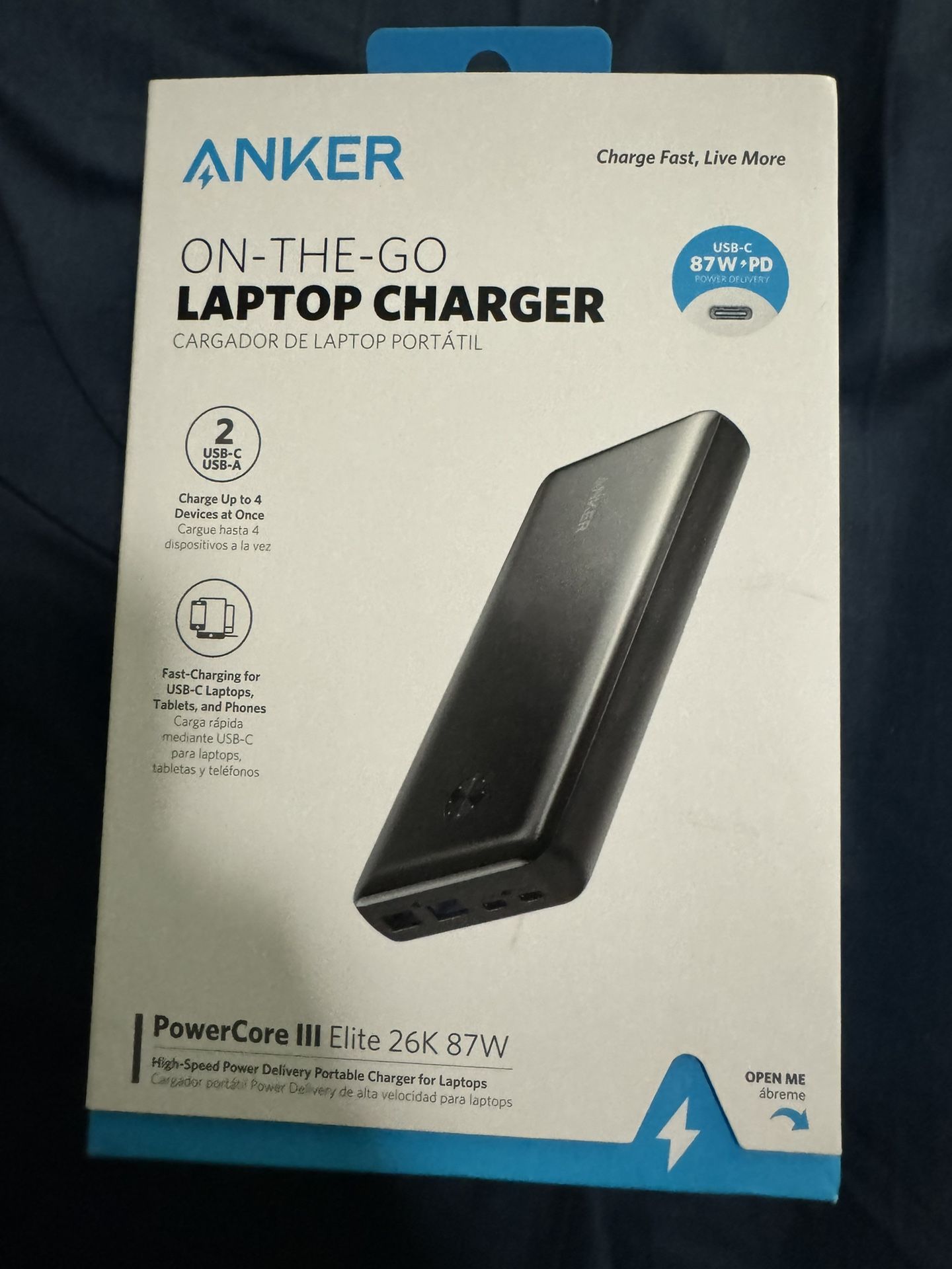 Anker PowerCore III Elite 25600 mAh 87W Power Bank for Sale in Los Angeles,  CA - OfferUp