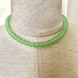 Light Green Beaded Necklace 