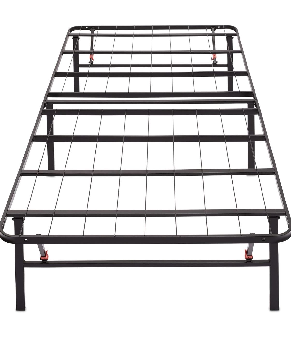 Twin Bed Frame, Foldable Metal Platform, Sturdy Steel, No Box Spring Needed 14”