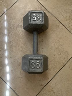 35 pound dumbbell